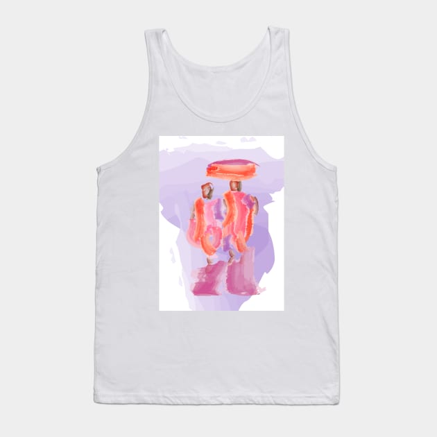 Temples Girls. Asia, Burma, India, China, Laos Tank Top by CatCoconut-Art